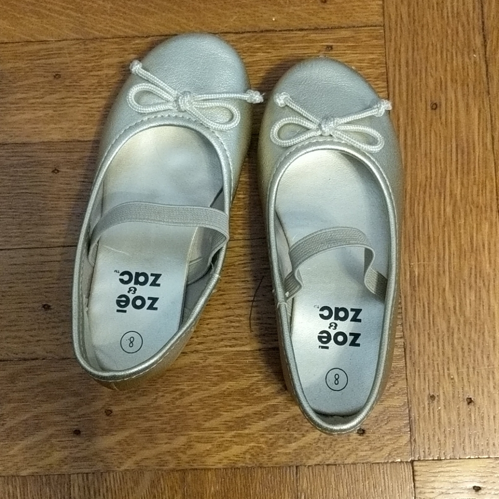 Gold Ballet Flats